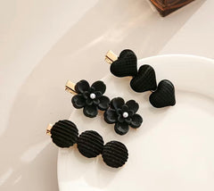 5 pieces Black Hairclips